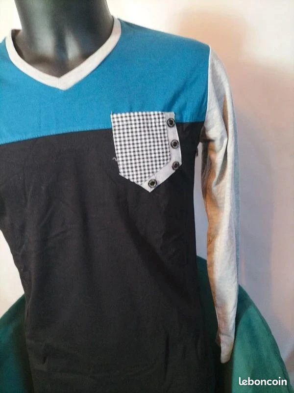 T-shirt azul escuro tamanho XL MTAD novo – photo 2